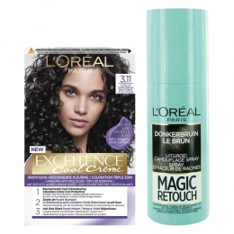 LOralCoolCream-DonkerbruinUitgroeisprayPakket