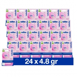 24xLabelloLippenbalsemBlisterSoftRose48gr