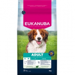 3xEukanubaLifeCareDogAdultSmallMediumHondenvoerLambRice3kg