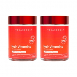 GratisVerzending2xVeganboostHairVitaminsWatermeloen60gummies