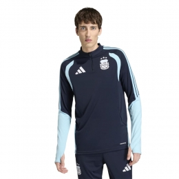 adidasArgentiniTrainingstrui14-Zip2026-2028DonkerblauwLichtblauwWit
