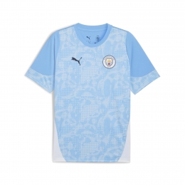PUMAManchesterCityTrainingsshirt2025-2026KidsLichtblauwWit