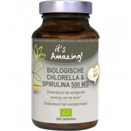 GratisVerzendingItsAmazingBiologischeChlorellaSpirulina500mg240tabletten