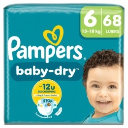 PampersLuiersBabyDryMaat613-18kg68Stuks