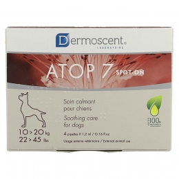 DermoscentAtop7SpotOnHond10-20kg4x12ml