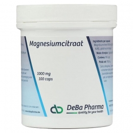 DebaPharmaMagnesiumcitraat1000mg100Capsules