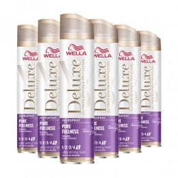 6xWellaDeluxePureFullnessHaarspray250ml