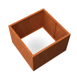 ArtesaRechthoekigeplantenbakcortenstaalL120xB120xH80cmzonderbodemGeroba-Geroba