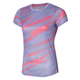 MizunoDryAeroFlowGraphicTeePastelLilacDamesMaatM