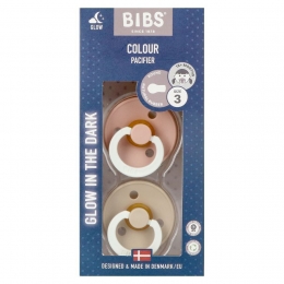 Bibs3FopspeenGlowInTheDarkBlushvanille2Stuks