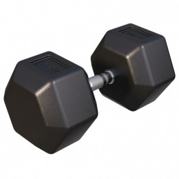 Dumbbell-1x425kg-Gietijzer-Hexagon-Halter-GorillaSports
