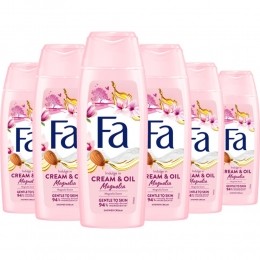 6xFaDouchecrmeCreamOilSilkMagnolia250ml