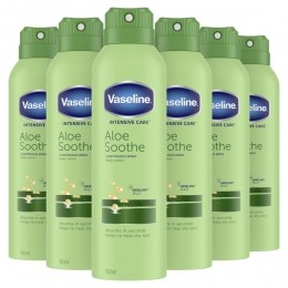 6xVaselineBodylotionSprayAloeSoothe190ml
