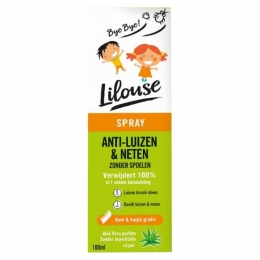 LilouseAntiLuizenenNetenSprayZonderInsecticideVanaf3JaarKamKapjeGratis100ml