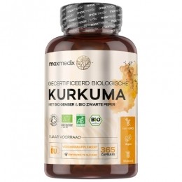 Kurkuma-505mg365Capsules-KurkumaPillen-Zwartepeperengember-Biologisch-1jaarvoorraad