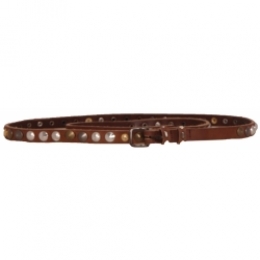D192SAREALEATHERBELT-Guess-Accessoires-Bruin
