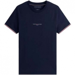 T-shirtKorteMouwTommyHilfigerSlimKnitTippedT-ShirtNavyBlue