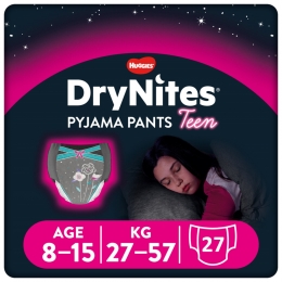 3xHuggiesDryNitesAbsorberendeLuierbroekjesMeisjes8-13jaar9stuks