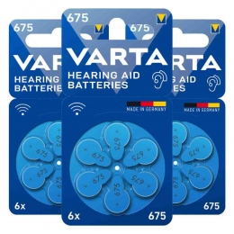 3xVartaHearingAidBatteries675Blister6stuks