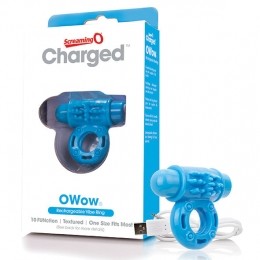 TheScreamingOChargedOWowOplaadbareVibrerendePenisringBlauw