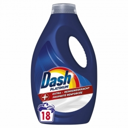 4xDashVloeibaarWasmiddelPlatinum18Wasbeurten810ml