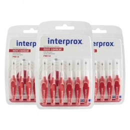 3xInterproxRagersMiniConicalRoodPHD126stuks