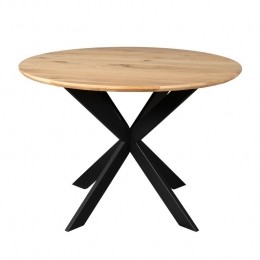 StarfurnEikeneettafelFerrisRond110cmNaturel