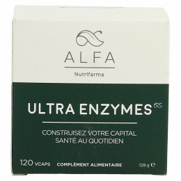 NutrifarmaAlfaUltraEnzymesVoedingssupplementSpijsvertering120Vcaps