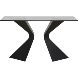 KareDesignGloriaSidetable140CmZwartGlas