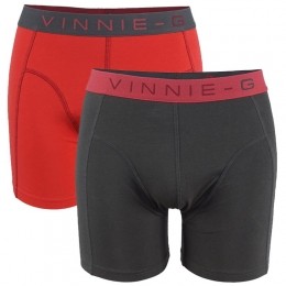 Vinnie-GFlamingoboxershorts2-packRoodAntracietUni-S