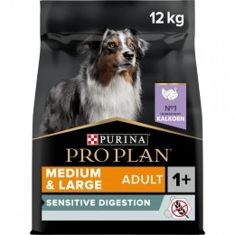 ProPlanAdultMediumLargeSensitiveDigestionGraanvrijKalkoen12kg