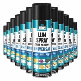 12xBisonLijmspraySpuitbus500ml