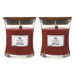 2xWoodWickGeurkaarsMiniCinnamonChai85gr