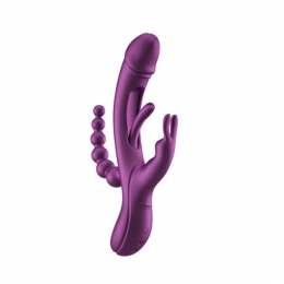 HoneyPlayBoxTriluxVibratorMetApp25cmBlauw