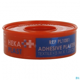 HekaplastTextielHechtpleister5mx125cmRing1
