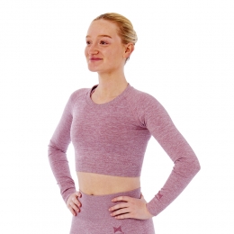 XtremeSportswearCroptoplangemouwenDamesRoze-M