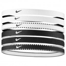 NikeFlexClassicHaarbanden6-PackWitZwart