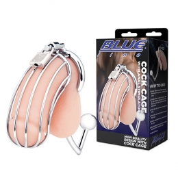 BlueLineCockCageWithAnalStimulator