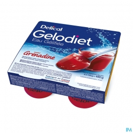 GelodietGelwaterGesuikerdGrenadinePot4x120g