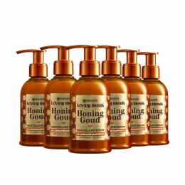 6xGarnierLovingBlendsHoningGoudHaarsserum115ml