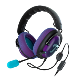 TeufelZOLAGamingHDHeadset71BinauralSurroundSoundKrachtigeBasDarkGrayDarkGrayGrapeampAqua