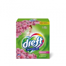 DreftPoederWasmiddelTouchPink40wasbeurten26kg