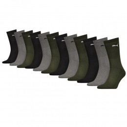 PumaSportsokken12-packGreenCombo3942
