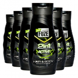 6xBody-XFuzeDouchegelHairBodyActive300ml