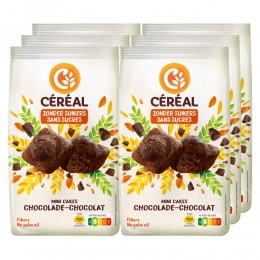 6xCralMiniCakesChocolade196gr