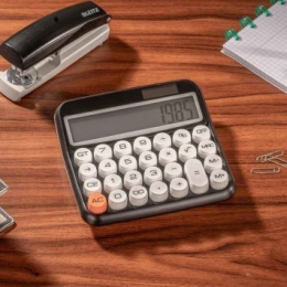Retro-rekenmachinemetgrotetoetsen