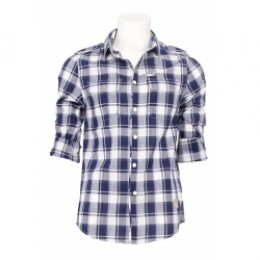 Guessoverhemd-Indigo-Blauwwit