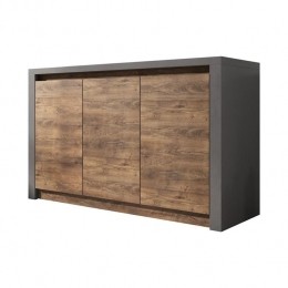 Meubella-DressoirMonaco-Eiken-Grijs-130cm