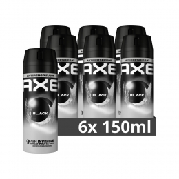 6xAxeAnti-TranspirantSprayBlack150ml