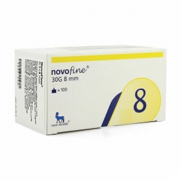 NovofineSterNaald8mm30g100St